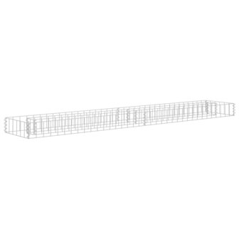 Gabion plantenbak verhoogd 180x30x10 cm gegalvaniseerd staal 2