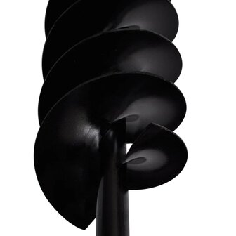 Grondboor met handvat en schroefkop (dubbele schroef) 80 mm (zwart) 5