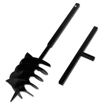 Grondboor met handvat 200 mm en verlengstukken 13 m (staal) 5