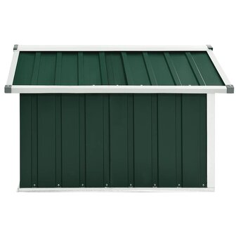Overkapping voor robotmaaier 92x97x63 cm staal groen 4