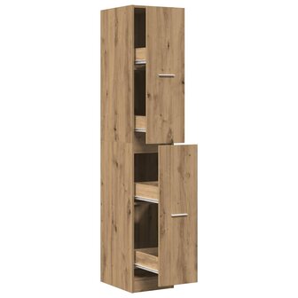Apothekerskast 30x41x174,5 cm bewerkt hout artisanaal eiken 2