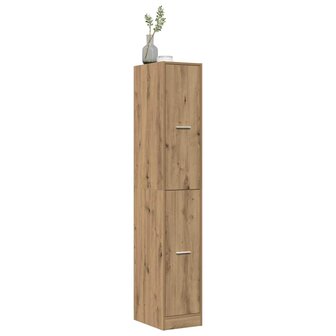 Apothekerskast 30x41x174,5 cm bewerkt hout artisanaal eiken 5