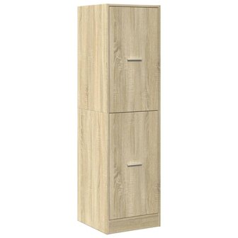 Apothekerskast 40x41x144,5 cm bewerkt hout sonoma eikenkleurig 4
