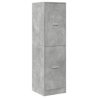 Apothekerskast 40x41x144,5 cm bewerkt hout betongrijs 4