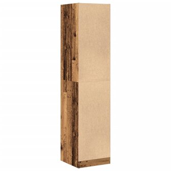 Apothekerskast 40x41x174,5 cm bewerkt hout oud houtkleurig 6