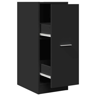Apothekerskast 30x41x77,5 cm bewerkt hout zwart 2