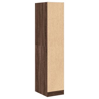 Apothekerskast 30x41x144,5 cm bewerkt hout bruin eikenkleurig 6