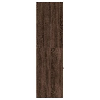 Apothekerskast 30x41x144,5 cm bewerkt hout bruin eikenkleurig 7