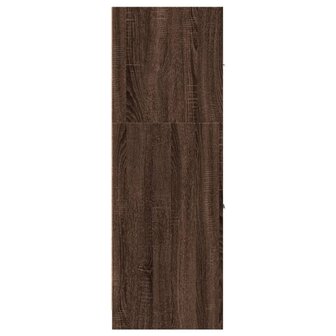 Apothekerskast 40x41x118 cm bewerkt hout bruin eikenkleurig 7