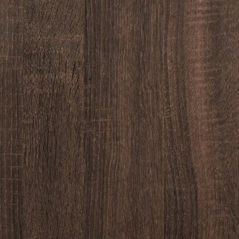 Apothekerskast 40x41x118 cm bewerkt hout bruin eikenkleurig 9