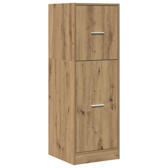 Apothekerskast 40x41x118 cm bewerkt hout artisanaal eikenkleur 2