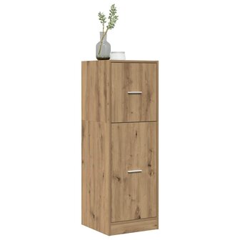 Apothekerskast 40x41x118 cm bewerkt hout artisanaal eikenkleur 4