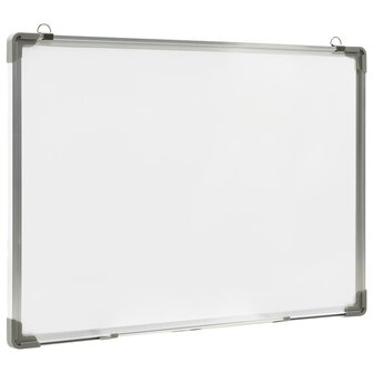 Whiteboard magnetisch 70x50 cm staal wit 3