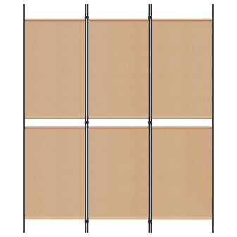 3-paneel kamerscherm Beige 150 x 180 cm Stof 4