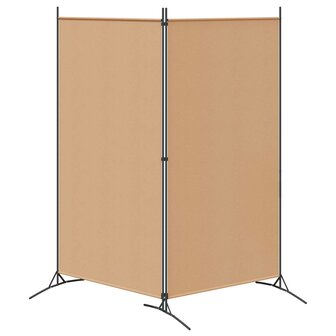 2-Panelen Kamerscherm Beige 175 x 180 cm Stof 6