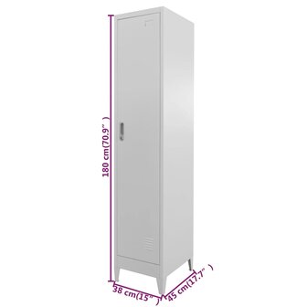 Lockerkast 38x45x180 cm   8