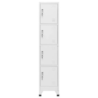 Lockerkast met 4 vakken 38x45x180 cm   3
