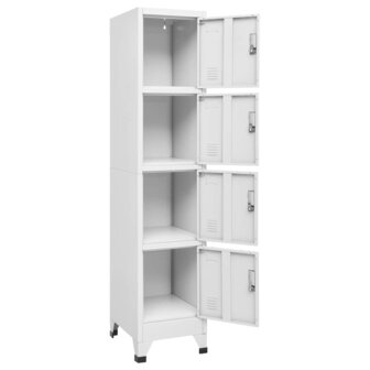 Lockerkast met 4 vakken 38x45x180 cm   4
