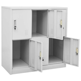 Lockerkasten 5 st 90x45x92,5 cm staal lichtgrijs 6