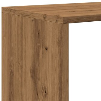 Kamerscherm / boekenkast 3-laags 99x29x99 cm hout artisanaal 8