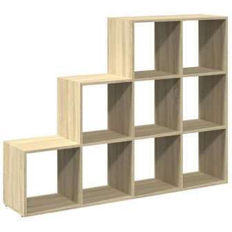 Kamerscherm / boekenkast 137,5x29x103,5 cm hout sonoma eiken 6