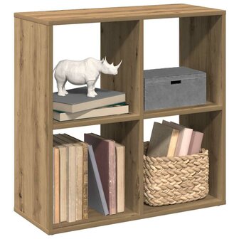 Kamerscherm / boekenkast 69,5x29x69,5 cm hout artisanaal eiken 9