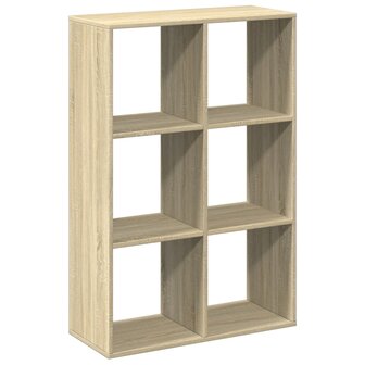 Kamerscherm / boekenkast 69,5x29x103,5 cm hout sonoma eiken 6