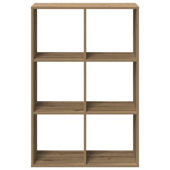 Kamerscherm / boekenkast 69,5x29x103,5 cm hout artisanaal eiken 5