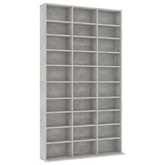 Cd-kast 102x16x177,5 cm bewerkt hout betongrijs 2