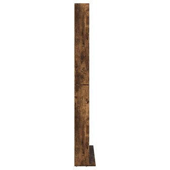 Cd-kast 102x23x177,5 cm bewerkt hout gerookt eikenkleurig 5