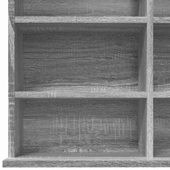 Cd-kast 102x23x177,5 cm bewerkt hout grijs sonoma eikenkleurig 7