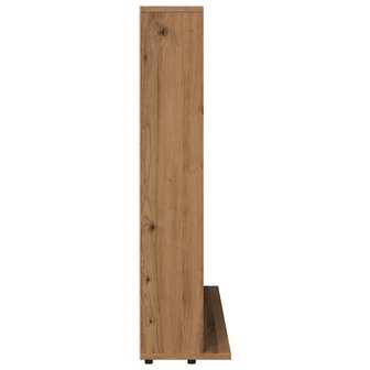 Cd-kast 100x23x89,5 cm bewerkt hout artisanaal eikenkleurig 6