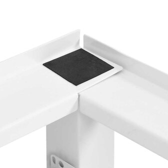 Wasmachine- en drogerverhoger met uittrekbare schappen wit 7