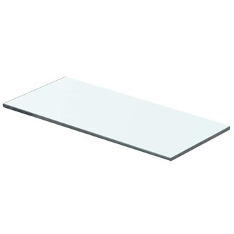 Wandschap transparant 40x12 cm glas 1
