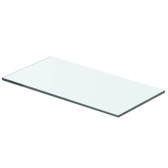 Wandschap transparant 40x15 cm glas 1