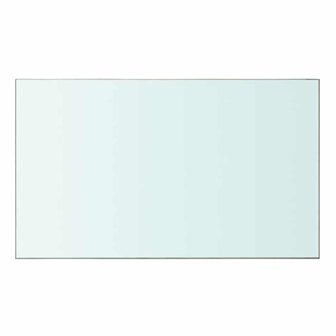 Wandschap transparant 50x30 cm glas 2