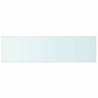 Wandschap transparant 90x25 cm glas 2