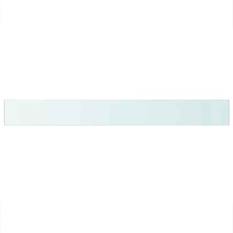 Wandschap transparant 110x12 cm glas 2