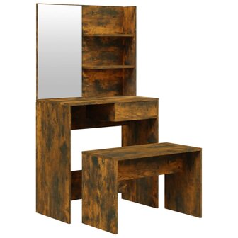 Kaptafelset 74,5x40x141 cm gerookt eiken 2