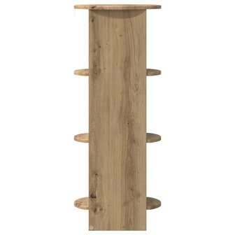 Bijzetkast Artisanaal eiken 40 x 40 x 100 cm Geconstrueerd hout 5