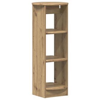 Bijzetkast Artisanaal eiken 40 x 40 x 100 cm Geconstrueerd hout 6