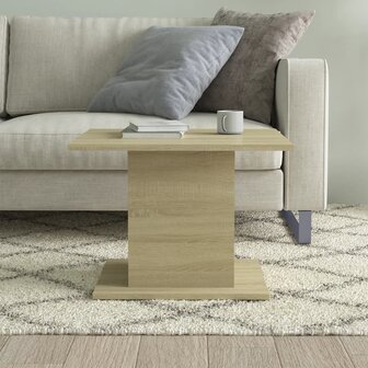 Salontafel 55,5x55,5x40 cm bewerkt hout sonoma eikenkleurig 3