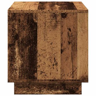 Salontafel 40x40x43 cm bewerkt hout oud houtkleurig 6
