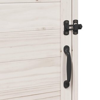 Tuinschuur Wit 59 x 56 x 113,5 cm Bewerkt hout 9