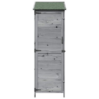 Tuinschuur Grijs 59,5 x 56 x 176,5 cm Bewerkt hout 5