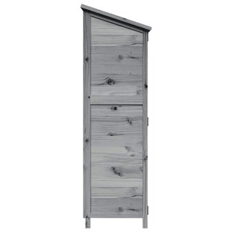 Tuinschuur Grijs 59,5 x 56 x 176,5 cm Bewerkt hout 6