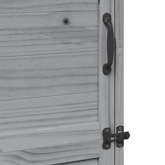 Tuinschuur Grijs 59,5 x 56 x 176,5 cm Bewerkt hout 9