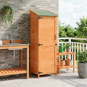 Tuinschuur Bruin 59,5 x 56 x 176,5 cm Bewerkt hout 1