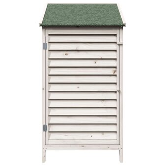 Tuinschuur Wit 59 x 56 x 113,5 cm Massief Vurenhout 5