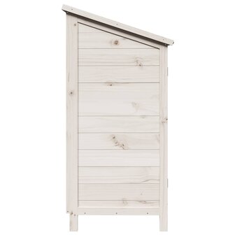 Tuinschuur Wit 59 x 56 x 113,5 cm Massief Vurenhout 6